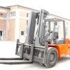 HELI 10 ton heavy duty forklifts CPCD100 forklift reach with flexible fork arm in Mexico - Image 2